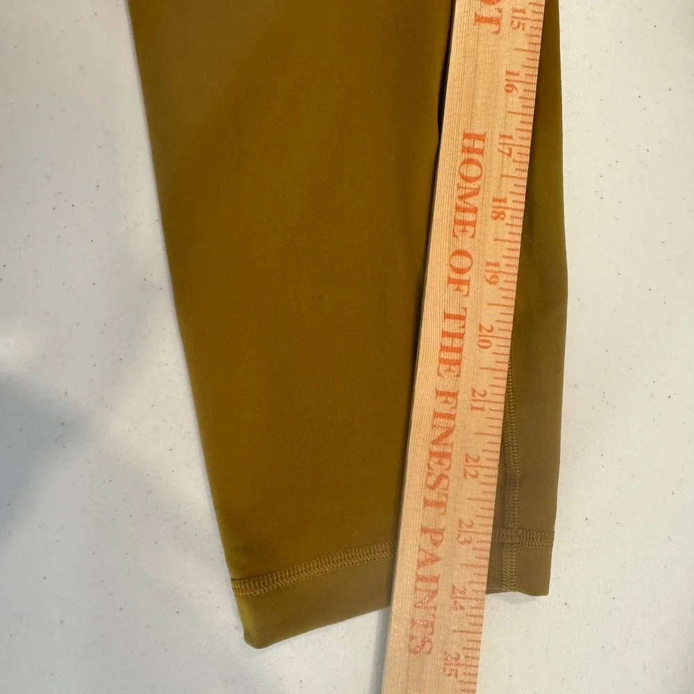 Lululemon Align High-Rise Pant 25 Gold Mustard Yellow Leggings Size 18